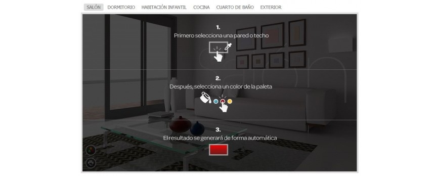 Simulador de pinturas, prueba cómo queda el color antes de comprar